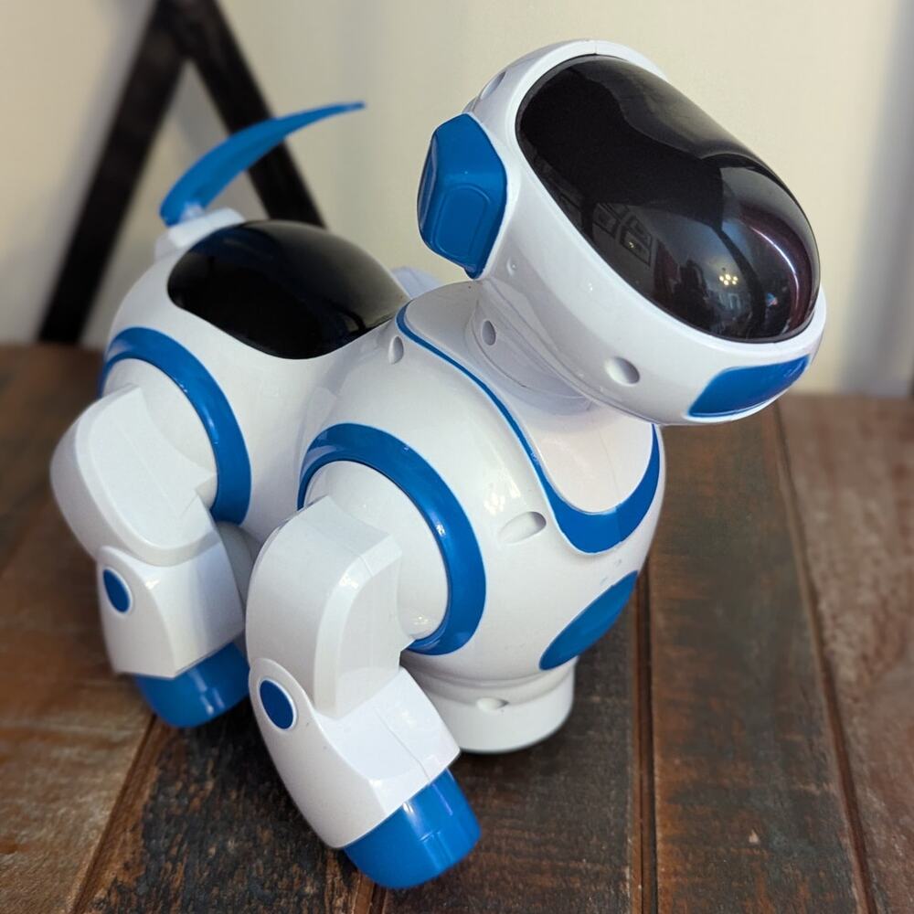 Liberty Imports Robot Dog Toy Bump+Go Electronic Pet Puppy Walks Music Lights!